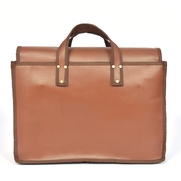 Flap Closing Leather Tool Bag - Image 5