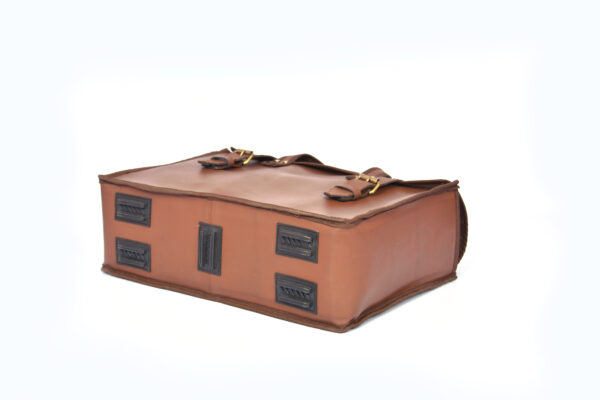 Flap Closing Leather Tool Bag - Image 4