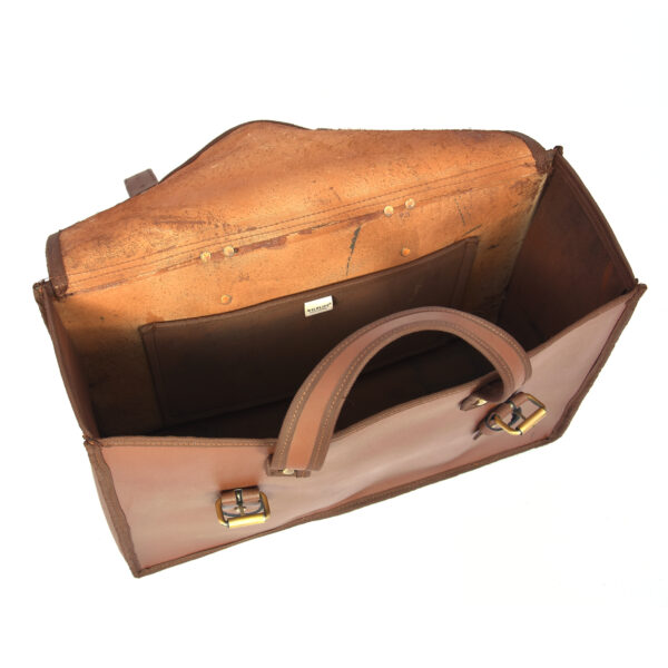 Flap Closing Leather Tool Bag - Image 2