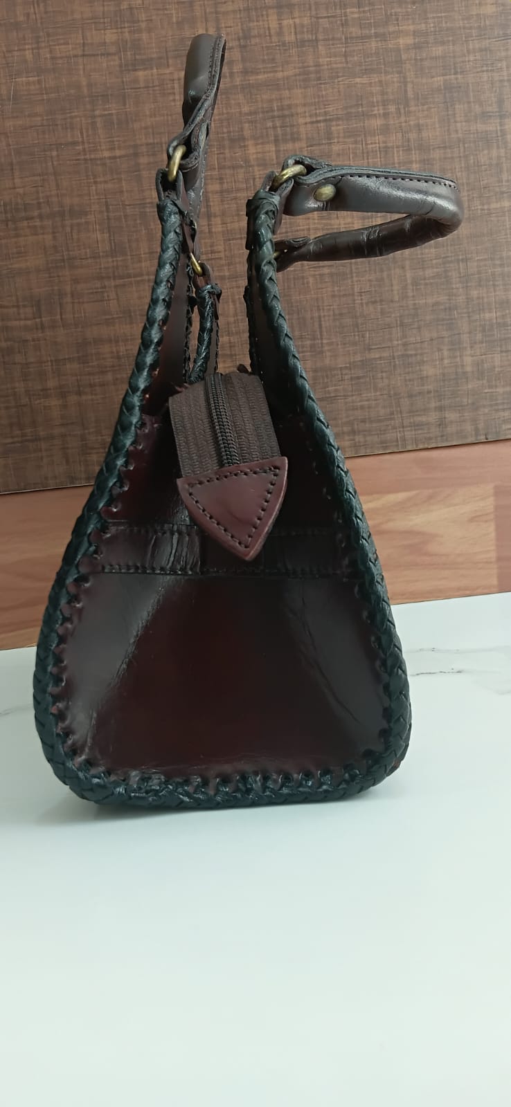 WOMEN'S HAND CARVING LEATHER SLING BAG - Image 6